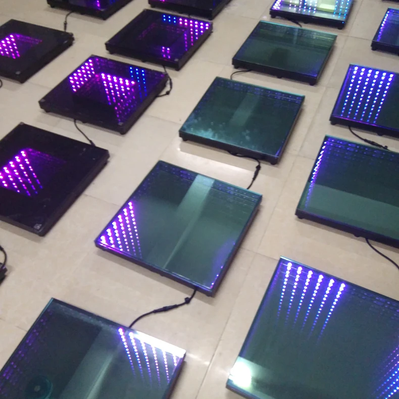led floor DJ Disco Nightclub DMX 3D time Tunnel RGB LED Light Dance Floor