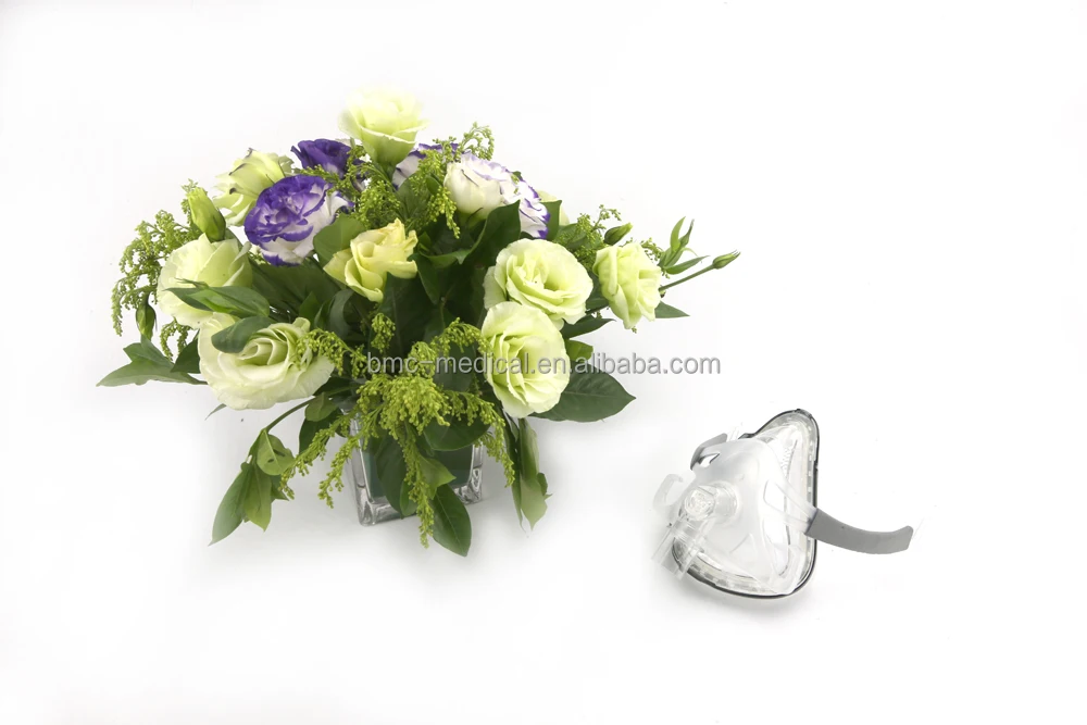 
BMC F1A Full Face Mask Realistic Silicone Gel Masks Mouth & Nose For Sleep Snoring Health Care And Apnea Therapy Instrument 