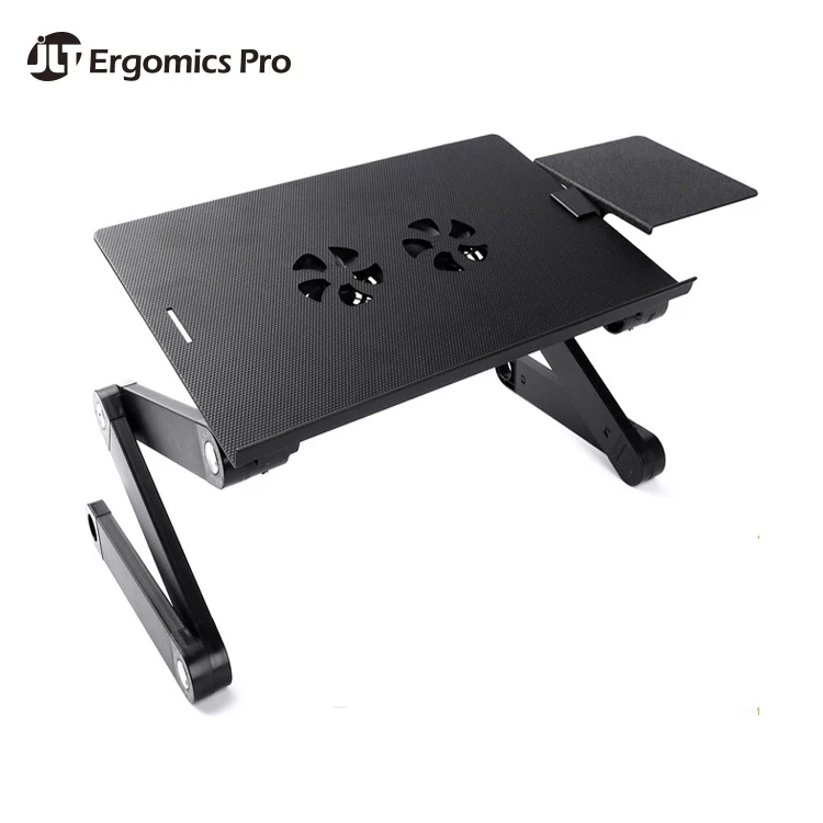 Hot Selling JLT Height Adjustable Portable  Computer Laptop Desk with USB Cooler