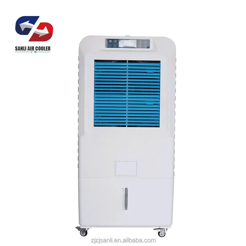 
ABS plastic 6000CMH airflow electric mobile used room air cooler 
