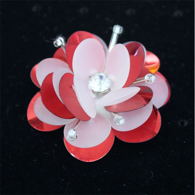 Fashion handmade sequin  patches  sequin flower applique for clothing
