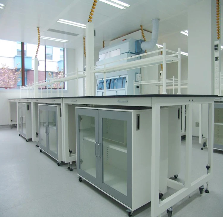 China School Laboratory Furniture Manufacturer Steel Wood Work Bench for Sale