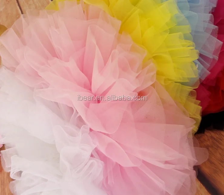 Wholesale Little Girls Princess  Simplicity baby Classic Elastic 2-layered Tulle Tutu Skirt