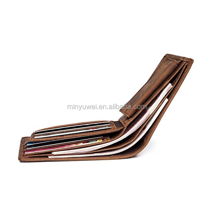 Custom Genuine Leather Wallet Crazy Horse Wallet for Man
