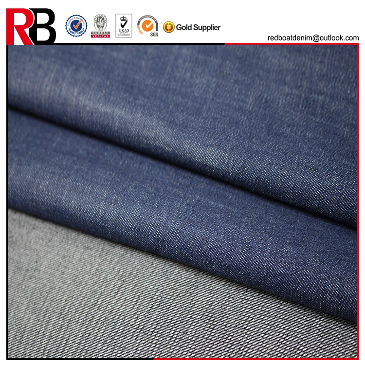 China Cotton indigo inclined terry strech denim fabric