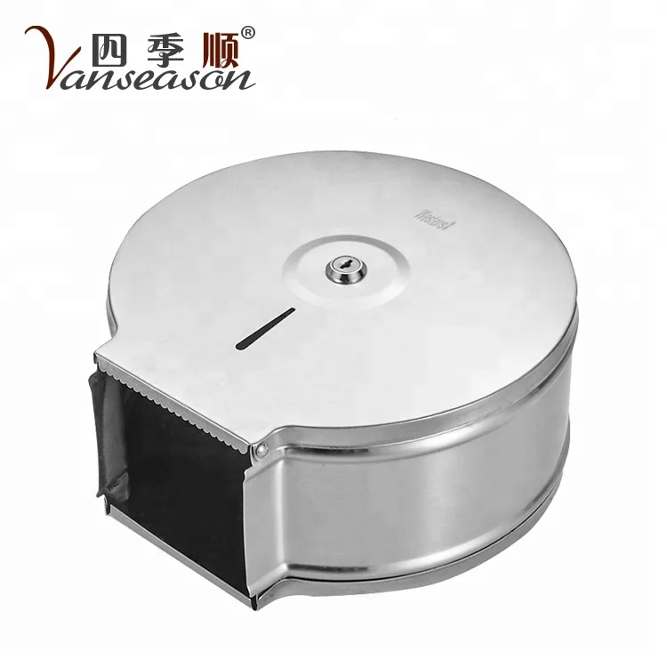 Stainless steel toilet tissue holder jumbo toilet paper roll dispenser