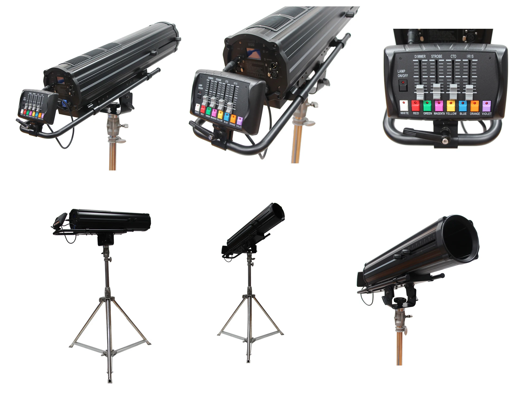Top 600W LED DMX Console Follow Spot Light Wedding Stage Lighting