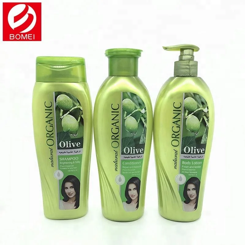 Natural plant refreshing nourishing hair moisture organic olive oil hair care set