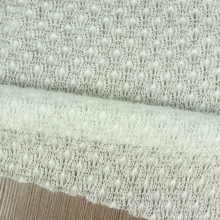 Warm textiles white hacci wholesale mohair knit for sweater