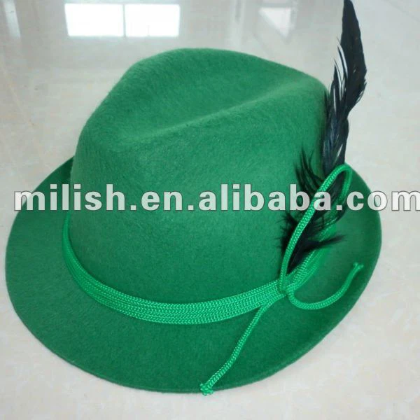Green German Alpine felt Oktoberfest hat MH-1479