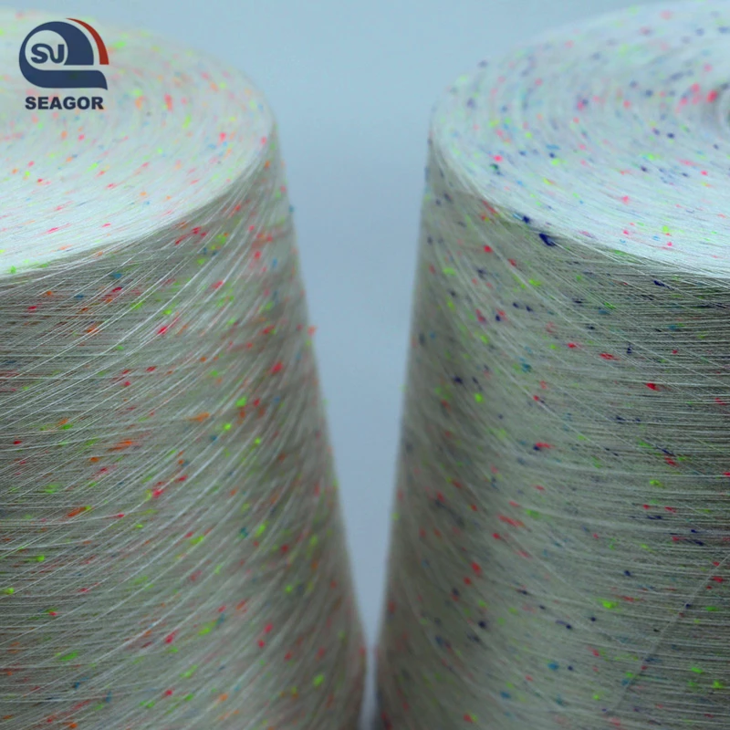 COTTON POLYESTER NEP YARN, FANCY YARN