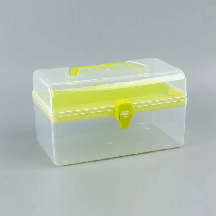 Портативный многофункциональный двухслойный Подарочный ящик для инструментов, коробка для хранения лекарств