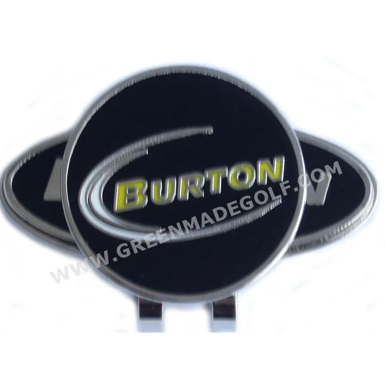 Custom golf hat clip metal golf hat clip with magnet golf ball marker