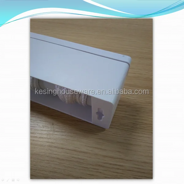 Folding 5 lines wall mounted retractable clothesline dryer