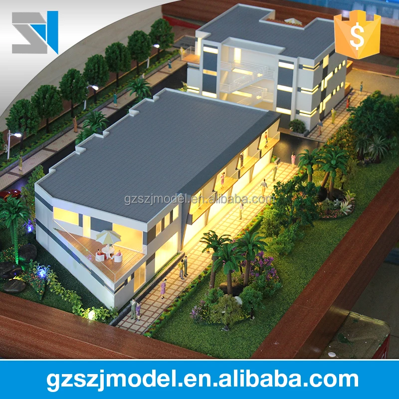 Fashion Dutch villa architectural model making materials