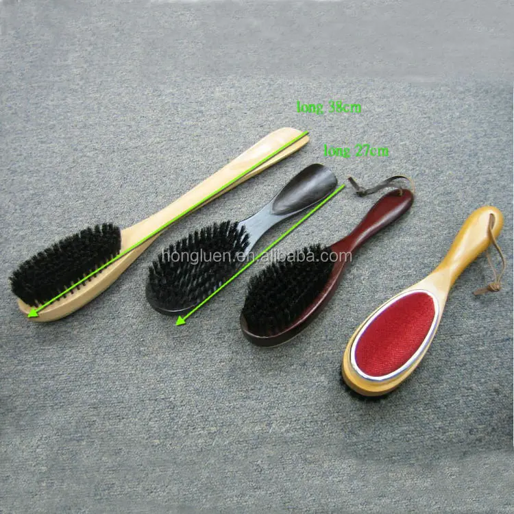 
Double Side Wooden Long Short Handle Lint Remover Clothes Cleaning Brush for Hotel 