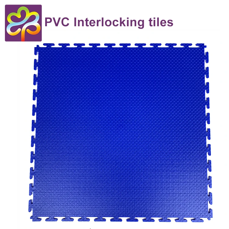 Free sample pvc tiles indoor recyclable material interlocking plastic flooring tiles