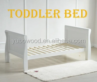 Solid Wooden Baby Sleigh Cotbed junior Bed seigh cot