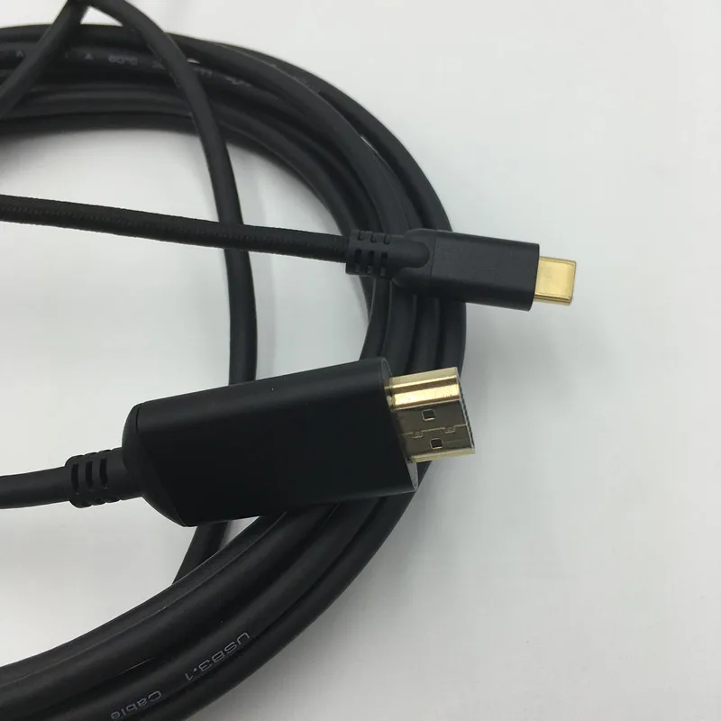 Стандартный USB 3.1 для HD ми кабель 2 м 3 м USB C до HD 4 К кабель