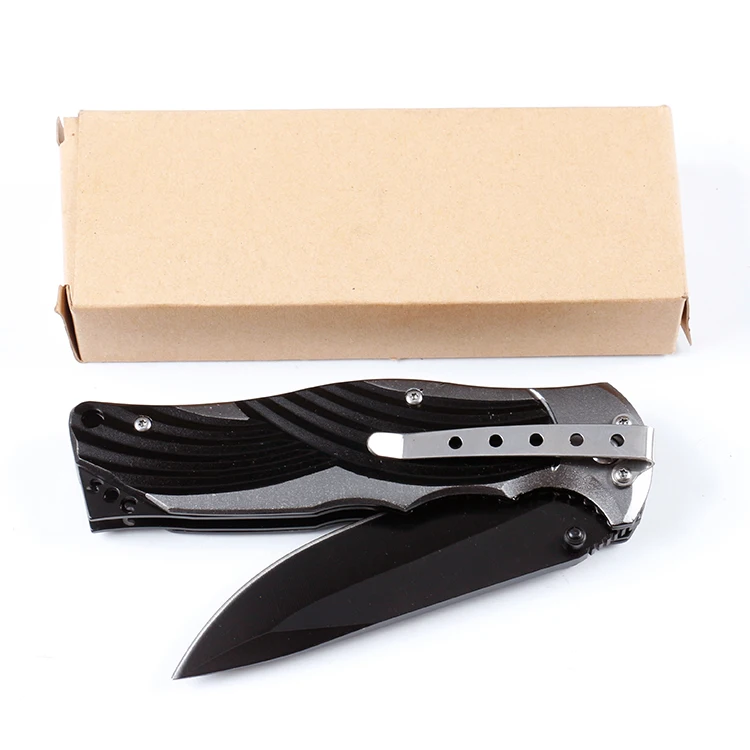 
5CR13 stainless steel folding pocket knife custom knife with aluminum handle 