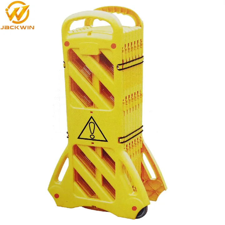 Plastic Portable Road Safety Barrier Retractable Guardrail