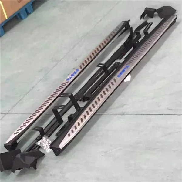 new model side step car running board aluminium alloy  foot pedal for  Hyundai creta ( ix 25 )
