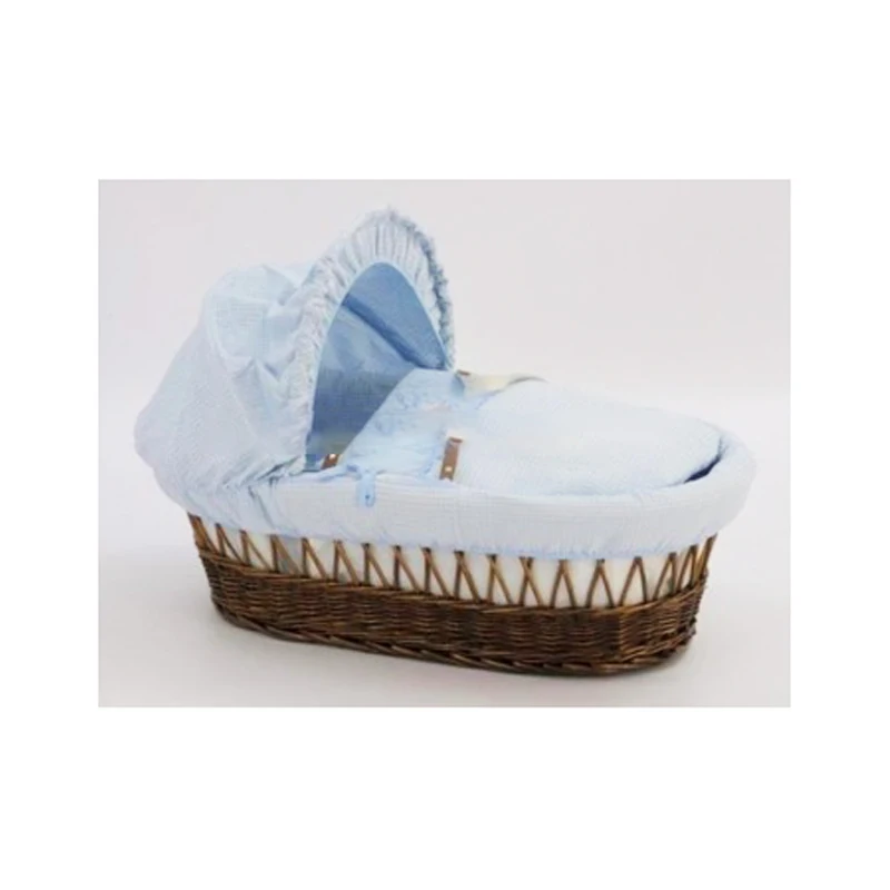 
Natural brown wicker bassinet baby sleep bed basket 