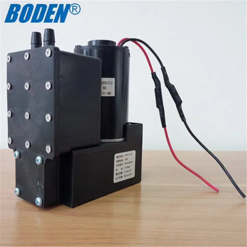 75kpa 15L/min Medical Lab Beauty Equipment 12V 24V DC Piston Air Vacuum Pump