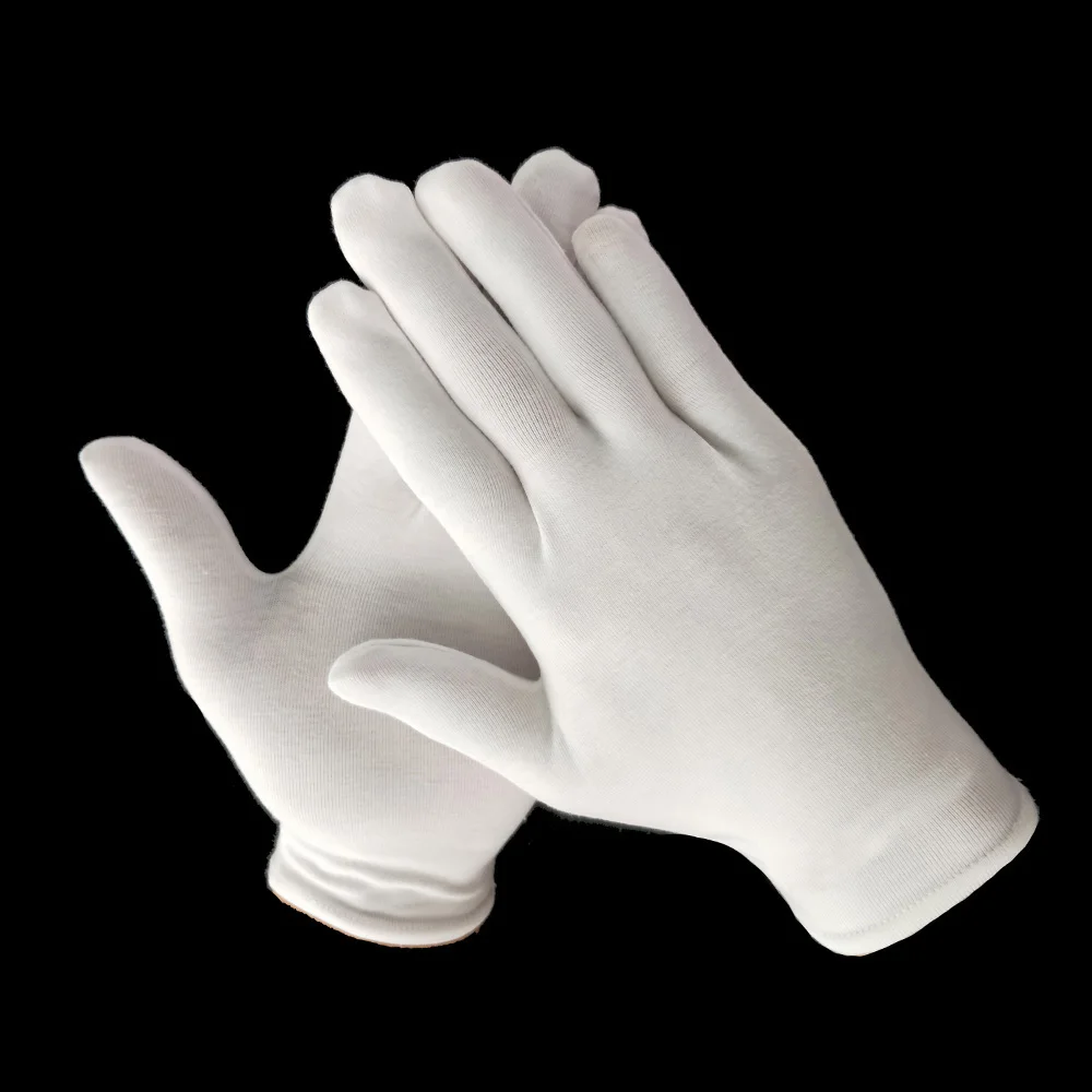
customize one size for all cotton and lycra spa gloves 