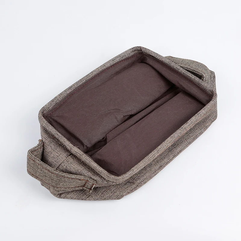 Высококачественная тканевая Складная Настольная косметическая коробка для всякой всячины