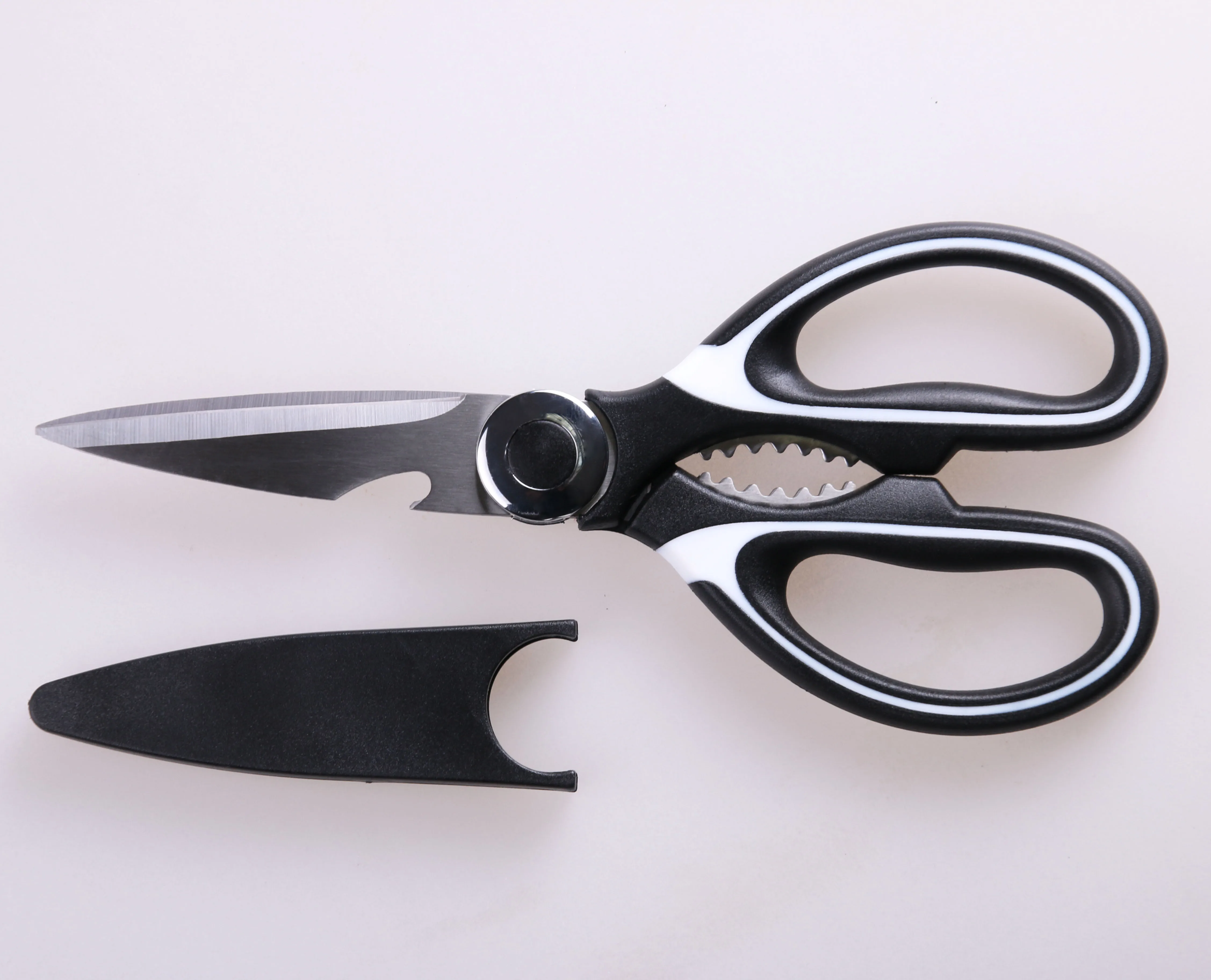 
Amazon Wholesale Multi Function Kitchen Vegetable Fruit Cutting Scissor With Cover 