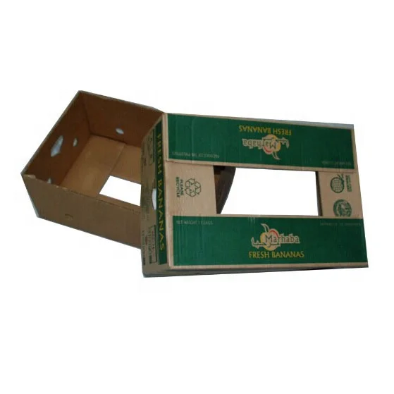 HIGH QUALITY CUSTOM PRINTED BANANA CARTON PAPER PACKAGING BOX FOR SHIPPING BANANAS