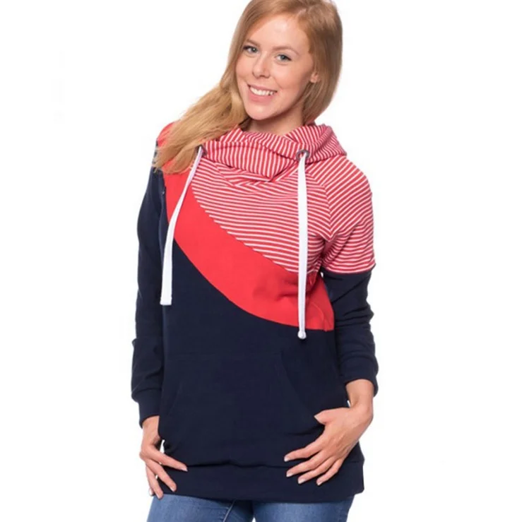 
Breastfeeding Pregnancy clothes Casual Maternity Clothes Long Sleeve Nursing Top Breastfeeding Hoodie For Pregnant Women 