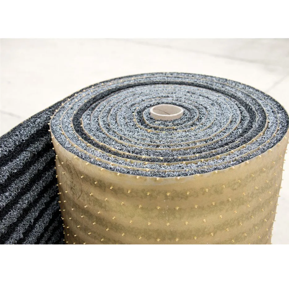 Противоскользящий Автомобильный Ковер из ПВХ, Двухцветный черный и серый