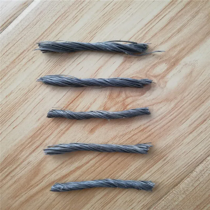 PP волокно витая bunchy форма используется в бетоне