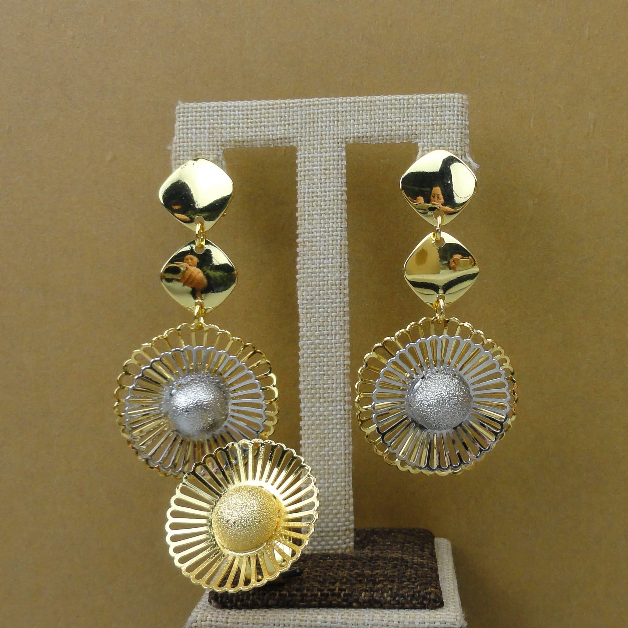 Yuminglai Wholesale Jewelry Sets Dubai 24K Gold Plated African Bridal Jewelry Sets FHK5555