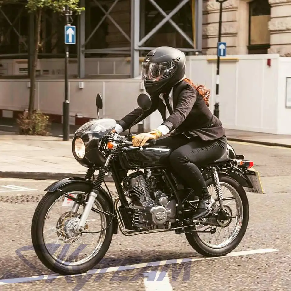 
SKYTEAM 250cc 4 stroke ACE Vintage Cafe Racer Scrambler Motorcycle 