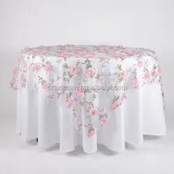 Party Beautiful Table Overlay Wedding Banquet Flowers Table Overlay Wedding Organza Table Overlay