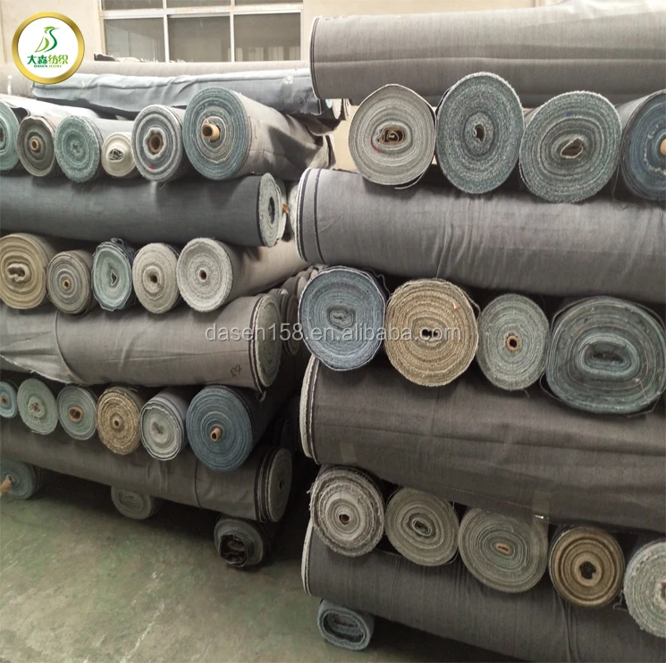 Много видов ткани новая джинсовая на складе