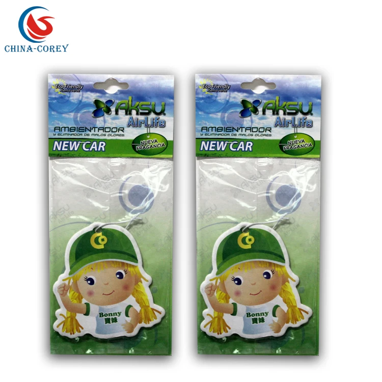 
lemon scent flavor paper air freshener for car 