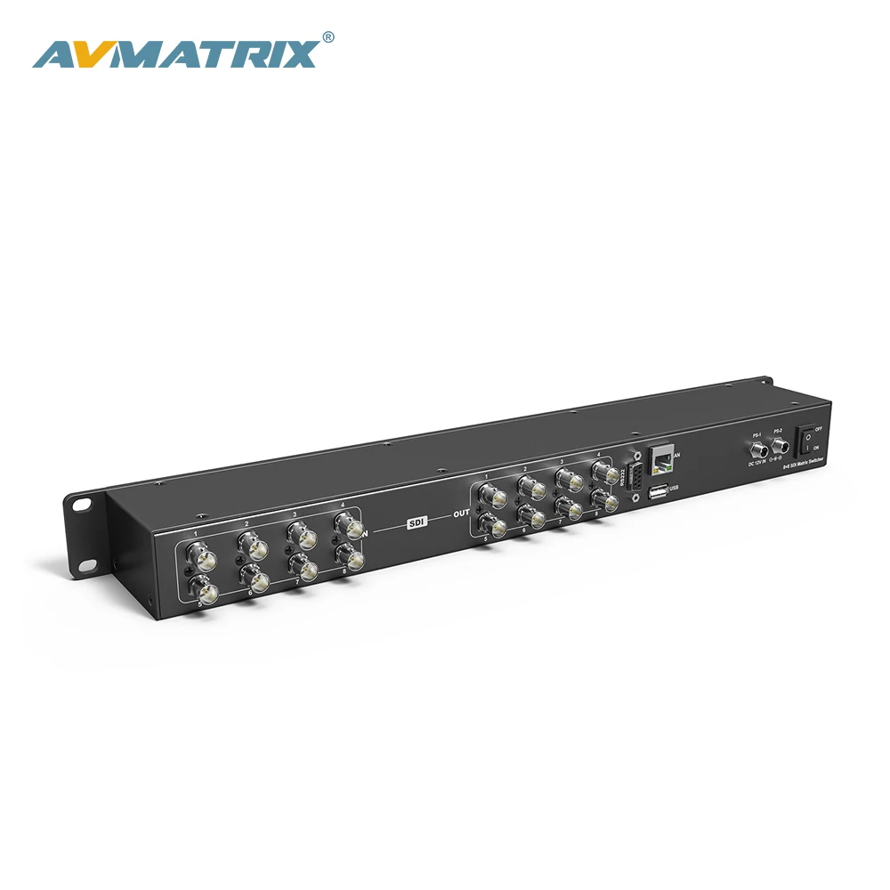 MSS0811 AVMATRIX 8x8 SDI video matrix switcher ASI switcher distribution