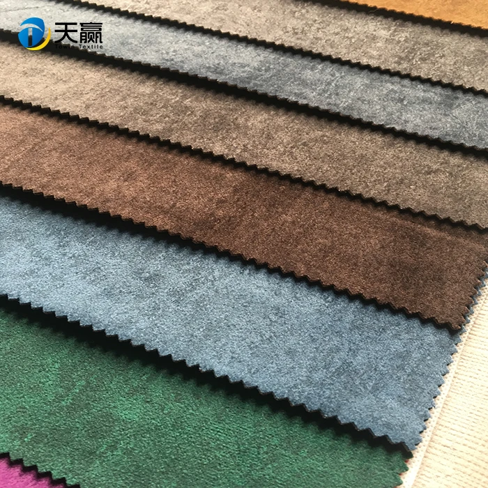 
Hot sale 100%polyester printed warp knitted holland velvet upholstery fabric 