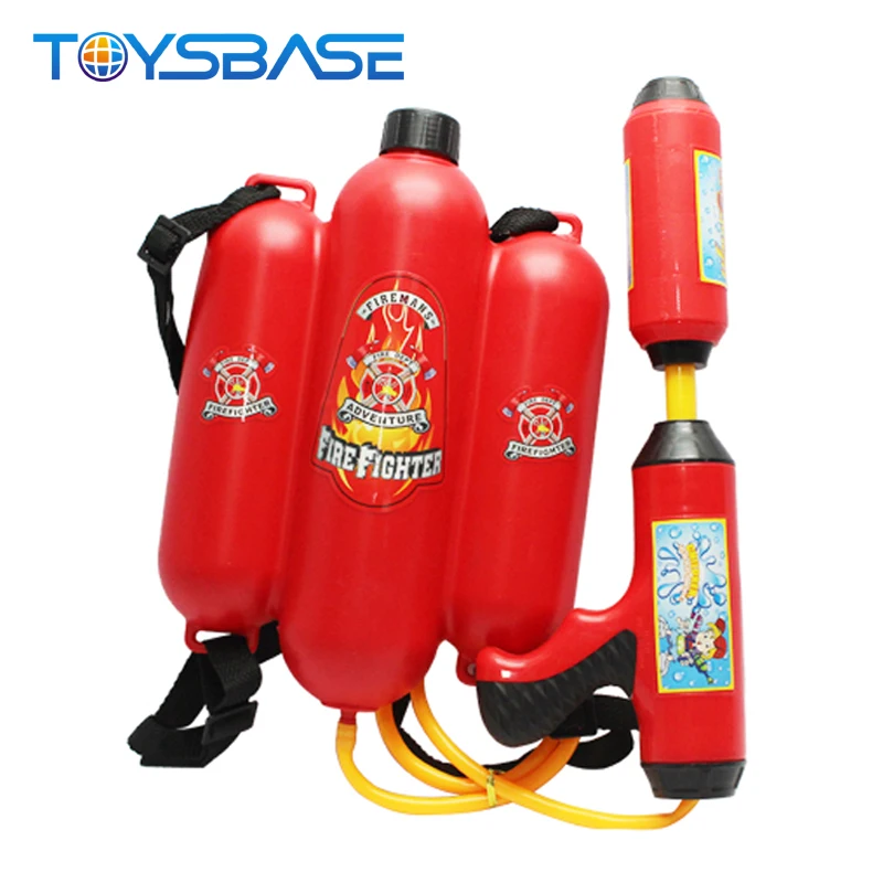 Sale And Cheap Bulk Children And Kids Plastic Toy Guns Big Extinguisher Tank Long Rang Fire Fighting Backpack Water Gun