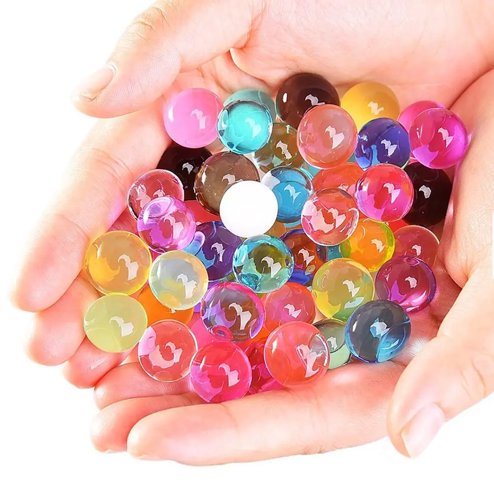 Soft Water Beads For Kids Non-Toxic Sensory Play Toys Rainbow Mix Gel Jelly Growing Balls Spa Refill Vases Home Outdoor Party