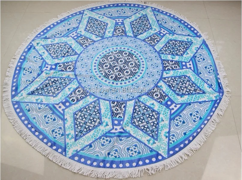 Watermelon Shaped Round Beach Towel