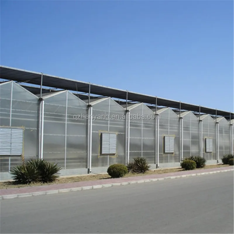 A Complete Vertical PVC Hydroponic System and Gable Shaped Greenhouse