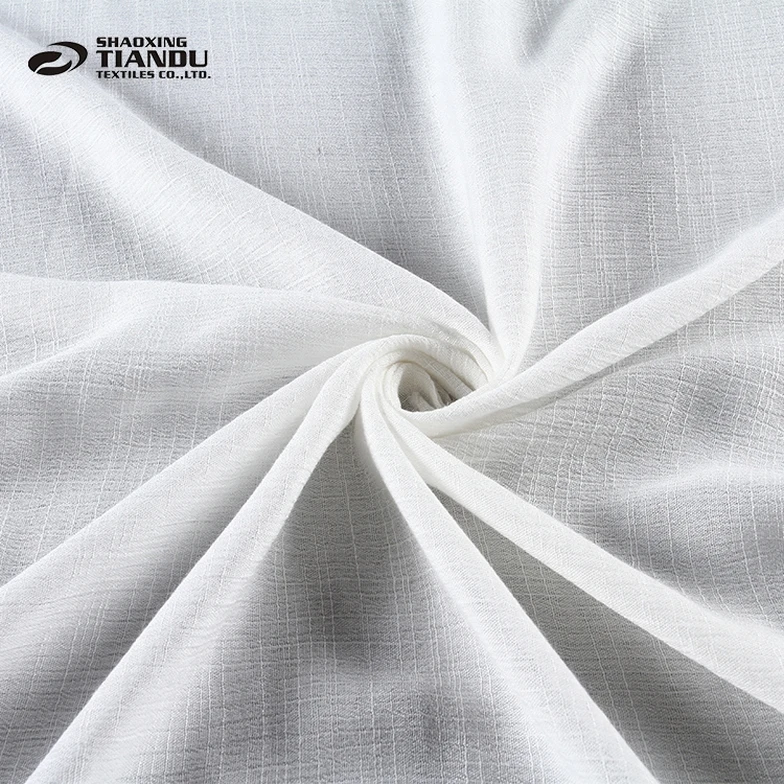 Most popular woven white crepe de chine examples of Spun rayon fabric