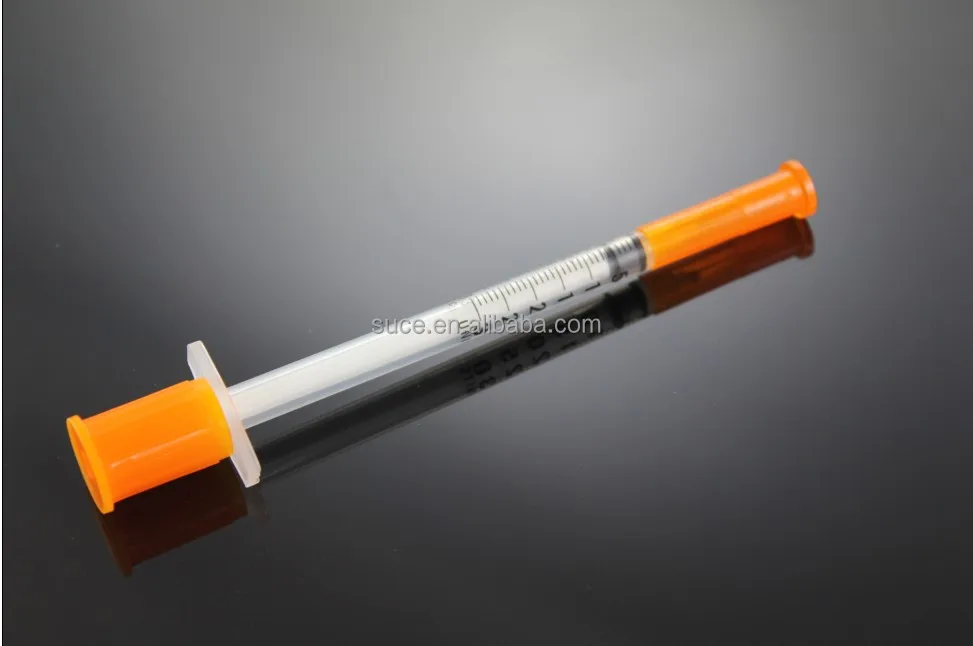 
wholesale Disposable safety Insulin syringe 0.5ml 1ml 