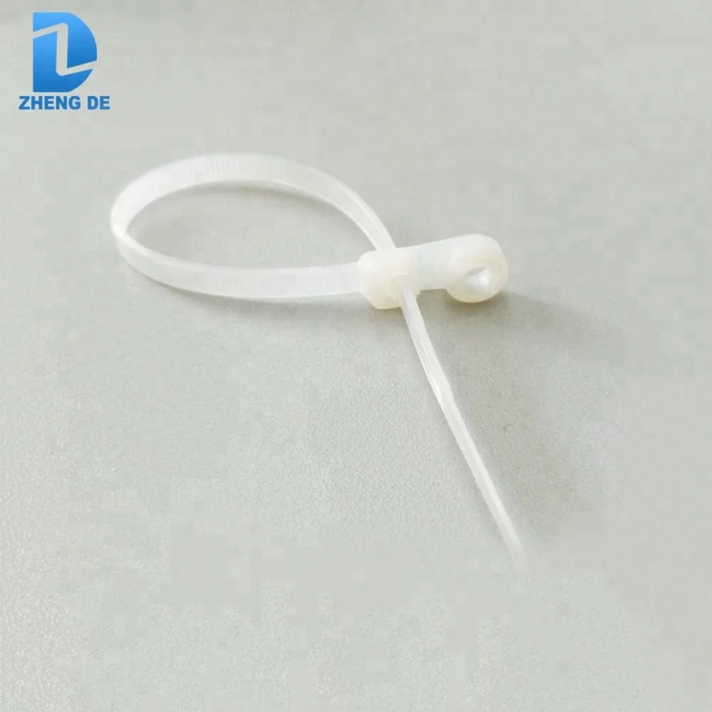 Colorful flexible adjustable plastic knot cable tie