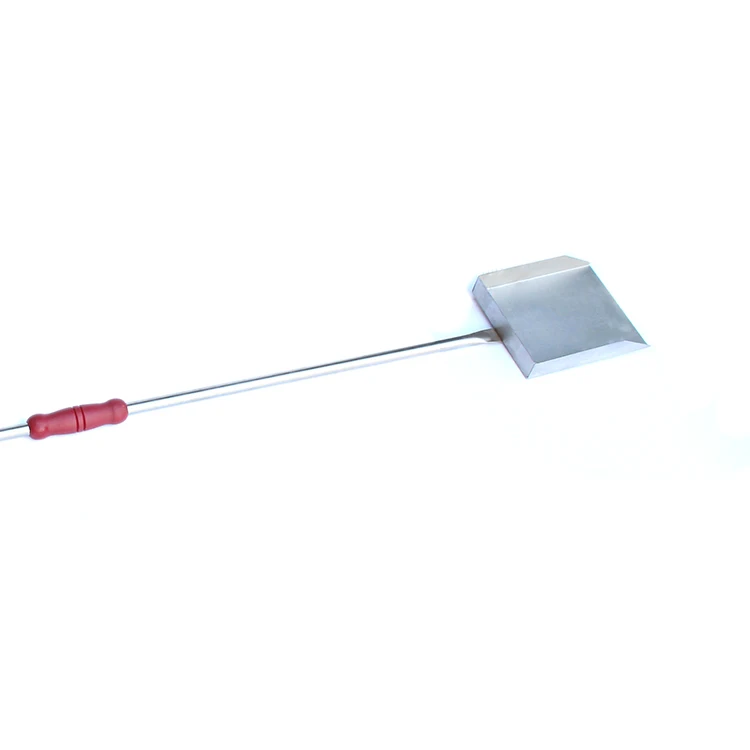 Commercial Kitchen Supply Square Stainless Steel Pizza Peel Shovel